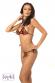 KRYSTAL: bikini CALLIOPE damascato apribile. Rosso.