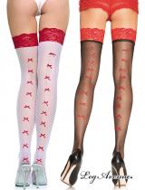 Calze con fiocchetti rossi. XL.