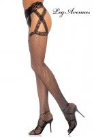 Collant giarrettiera criss cross