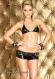 Bikini top e panty con fibbie.