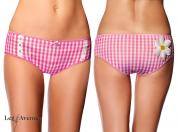 Slip a quadretti con margherita.