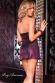 Vestito brillante con decoro in strass