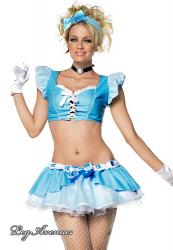 Costume principessa 5 pezzi.