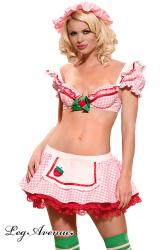 Costume ragazza fragola 4 Pz. Strawberry Tart.
