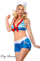 Costume marinaia 4 Pz. - Sailor Pin Up.