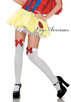 Calze parigine lisce con fiocco XL.