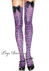 Leg Avenue: opaque leopard print thigh highs