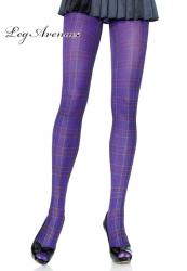 Collant disegno plaid.