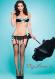 Lingerie Burlesque: intimo 2 pezzi nero/turchese.