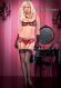 Lingerie Burlesque: coordinato 3 pezzi a pois.