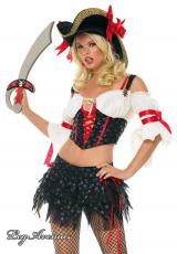 Leg Avenue: 2 PC. Maurader Pirate Costume.