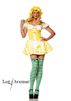 Costume Lemon Girl. 3 pezzi.