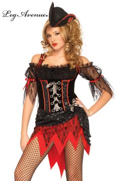 Costume filibustiere Ms. Davy Jones.