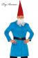 Costume Gnomo del Giardino 4 pz. - Garden Gnome.