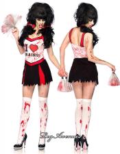 Costume 3 pezzi Cheer zombie.
