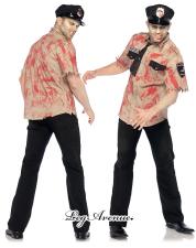 Costume poliziotto zombie 3 pz.