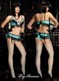 Leg Avenue Burlesque: intimo 3 pz. con frange.