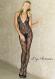LEG AVENUE: Catsuit in pizzo schiena nuda.