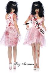 Completo 3 pz. reginetta zombie ballo studentesco.