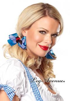 Leg Avenue: Dorothy satin and gingham hair bows.