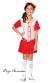 Vestito per bambina giocatrice di Baseball 3pz.