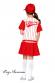 Vestito per bambina giocatrice di Baseball 3pz.