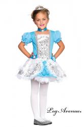 Costume per bambina principessa delle favole.