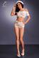 Completino intimo 3 pz in pizzo bianco.