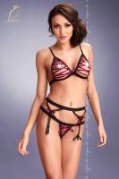 Completo intimo 3 pz. con stringature.