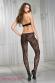 Catsuit in pizzo floreale con aperture laterali.