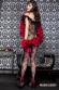 Catsuit con pizzo arruffato sulla scollatura.