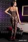 Catsuit in pizzo con stringhe e fiocchi.