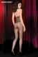 Catsuit rete con fiocco.