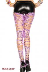 Leggings maculato con intagli.