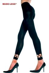 Leggings con inserto a rete.