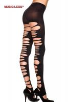 Leggings con larghi intagli.