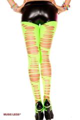 Leggings con intagli. Verde