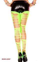 Leggings con intagli. Verde