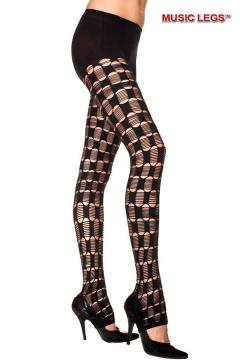 Music Legs: holes and threads designed leggings