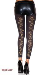 Leggings con ramage posteriore.