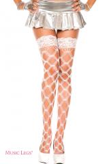 Music Legs: thigh hi with lace top.