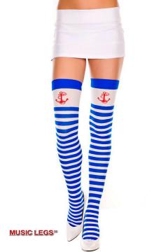 Calze da marinaretta con disegno ancora.