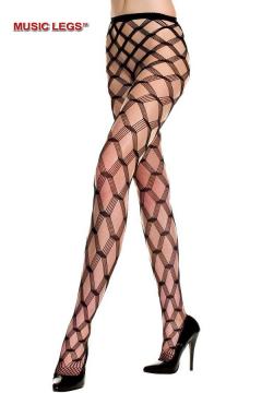 Collant a rete intrecciato.