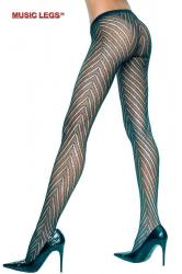 Collant con design a zig zag.