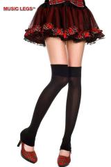 Music Legs: opaque leg warmer.
