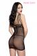 Chemise a rete con ricami e spalline multiple.