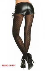 Collant con righe oblique.