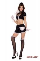 Costume 5 pezzi da domestica.