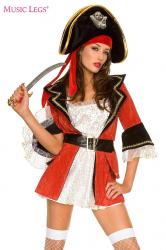 Costume corsara 2 pezzi.