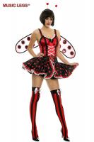 Costume coccinella 3 pezzi.